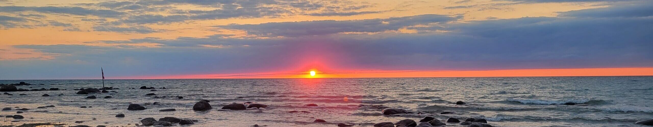 Sunset on the Great Lakes from Ontario, Canada